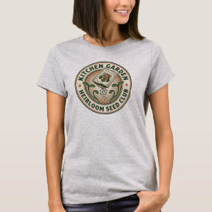 Vintage Kitchen Garden Heirloom Seed Club Badge T-Shirt