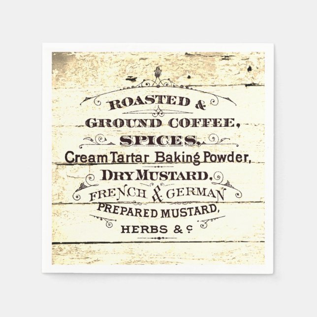 Vintage Kitchen Napkin (Front)