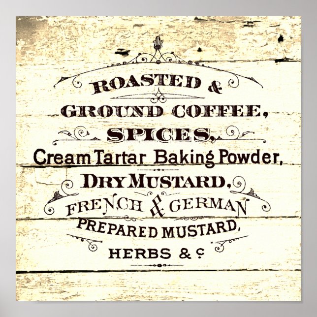 Vintage Kitchen  Poster (Front)