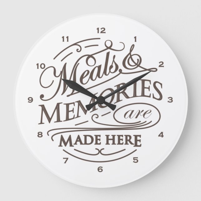 Vintage kitchen quote Acrylic Wall Clock (Front)