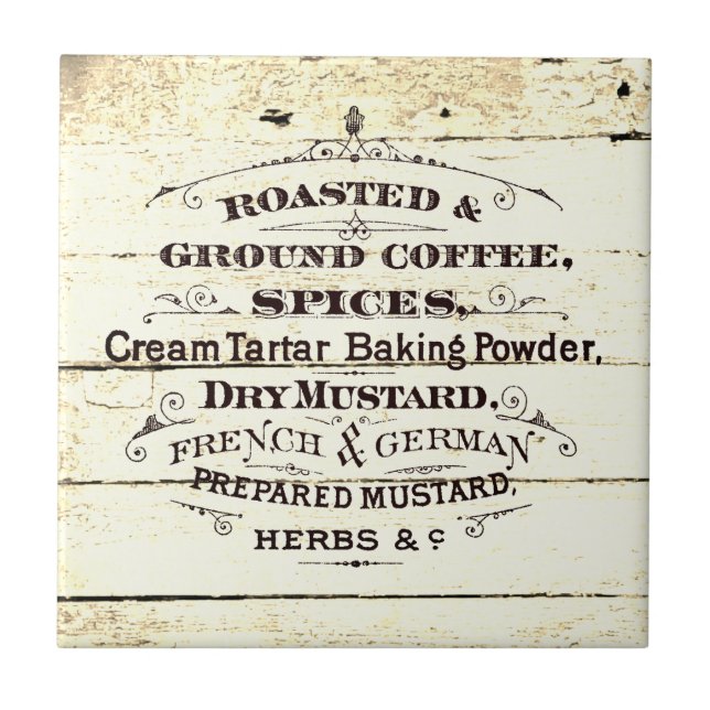 Vintage Kitchen  Tile (Front)