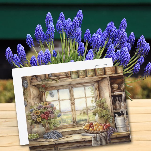 Vintage Kitchen Window Canisters Garden Plants  Poster (Creator Uploaded)