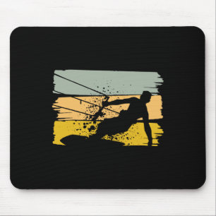 Vintage Kite Surfing, Kiteboarding, Kiter, Water S Mouse Mat