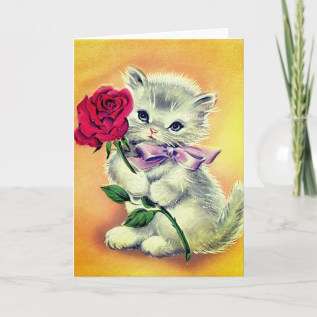 Vintage Kitten Card (Front)