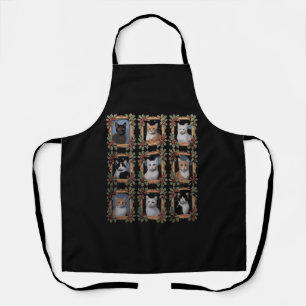 Vintage Kitten Christmas Cats Cat Mum Cat Dad Apron