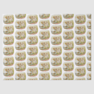 Vintage Kittens Design Nursery Baby Shower Party Tissue Paper