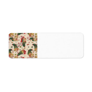 Vintage Kittens in Stockings Labels