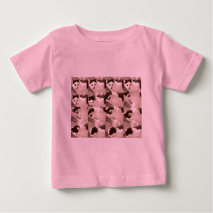 Vintage Kitty Cat/Black & White Photo Baby T-Shirt