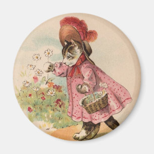 Vintage Kitty Magnet