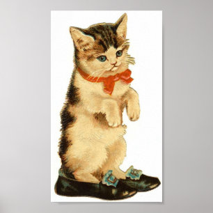 Vintage Kitty Poster