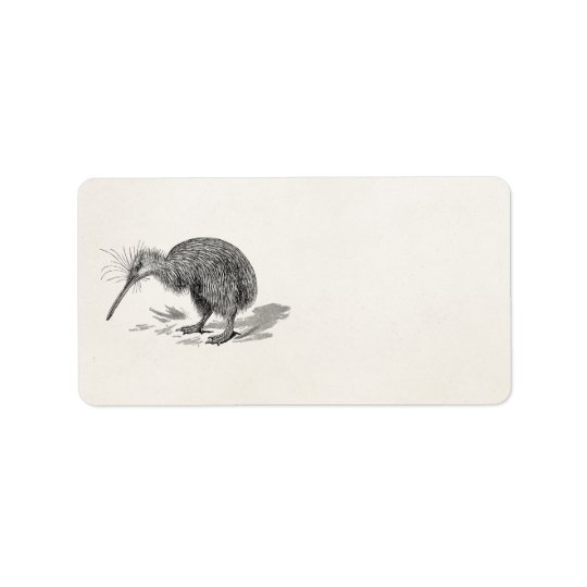 Vintage Kiwi Bird Antique Birds Template Address Label