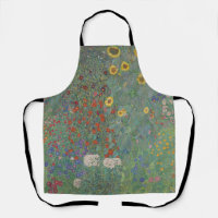 Vintage Klimt Farm Garden Sunflowers Floral Art