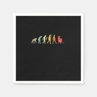 Vintage Knitting Evolution Knitter Gift Idea Napkin
