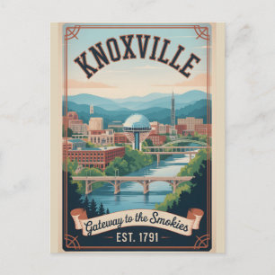 Vintage Knoxville Tennessee Retro Travel Holiday Postcard