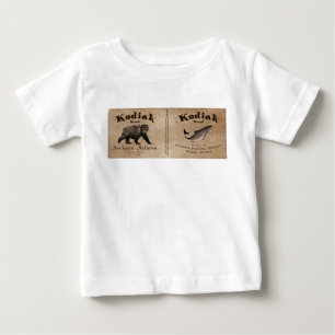Vintage Kodiak Salmon Label Baby T-Shirt