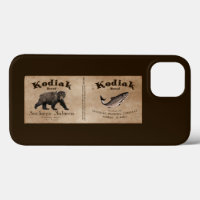 Vintage Kodiak Salmon Label