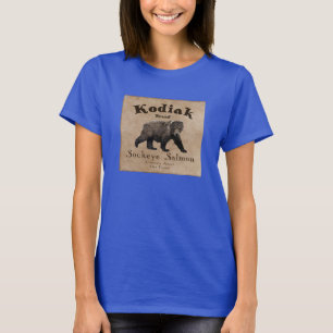 Vintage Kodiak Salmon Label T-Shirt