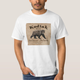 Vintage Kodiak Salmon Label T-Shirt