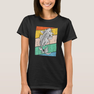Vintage Koi Fish Japanese  Carp Asian Japan   2 T-Shirt