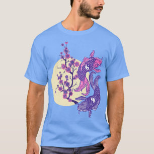 Vintage koi with Sakura Cherry Blossom  T-Shirt