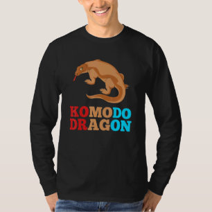 Vintage Komodo Monitor Reptile Lizard Komodo Drago T-Shirt
