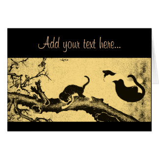 Vintage Korean Cat Art