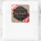 Vintage Kraft Floral Soy Scented Candle Labels