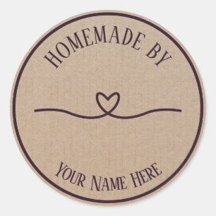 Vintage Kraft Paper Stickers Scrapbook Gift Label