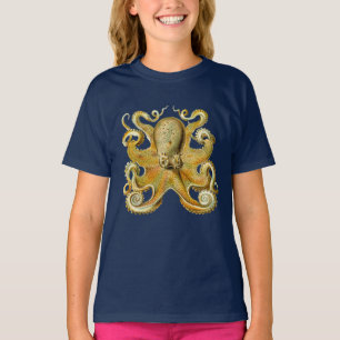 Vintage Kraken, Octopus Gamochonia, Ernst Haeckel T-Shirt