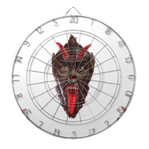 vintage krampus dartboard