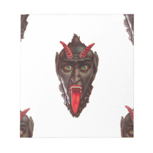 vintage krampus notepad