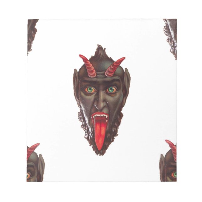 vintage krampus notepad (Front)