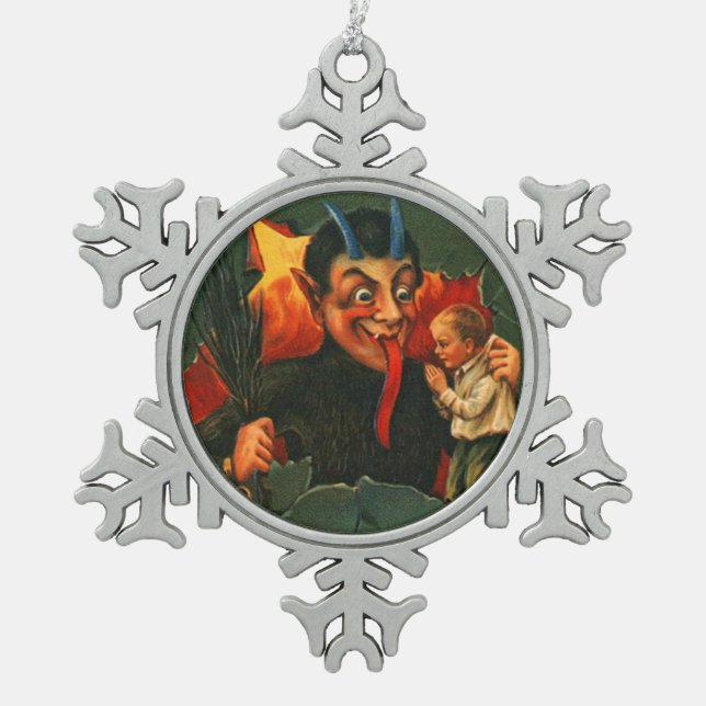Vintage Krampus Ornament (Front)