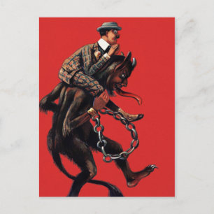 Vintage Krampus Postcard
