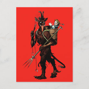 Vintage Krampus Postcard