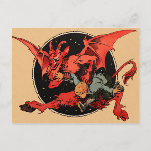 Vintage Krampus Postcard