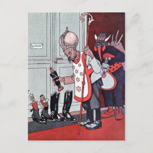 Vintage Krampus Postcard
