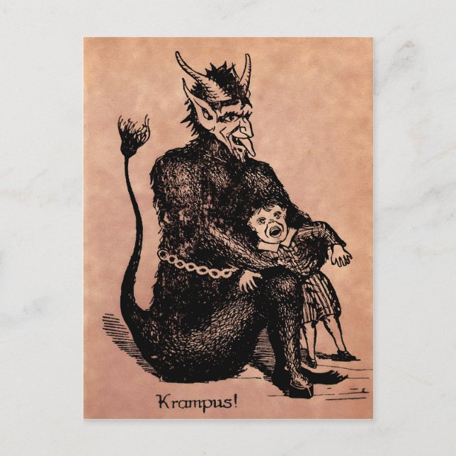 Vintage Krampus Postcard (Front)