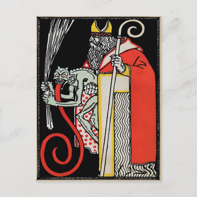 Vintage  Krampus Postcard (Front)