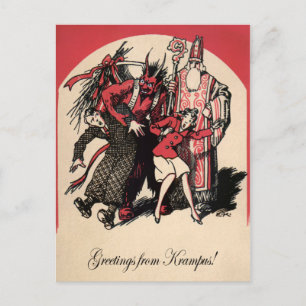 Vintage Krampus Postcard