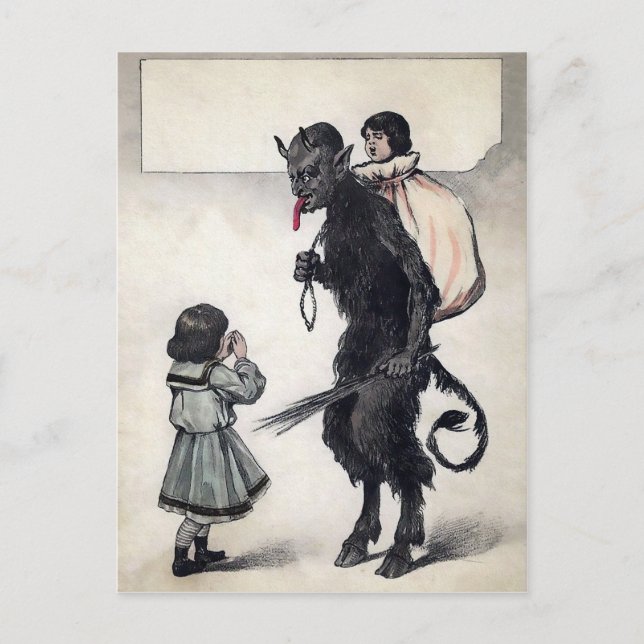 Vintage Krampus Postcard (Front)