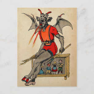 Vintage Krampus Postcard