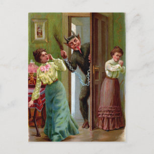 Vintage Krampus Surprise Postcard