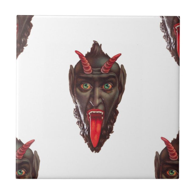 vintage krampus tile (Front)