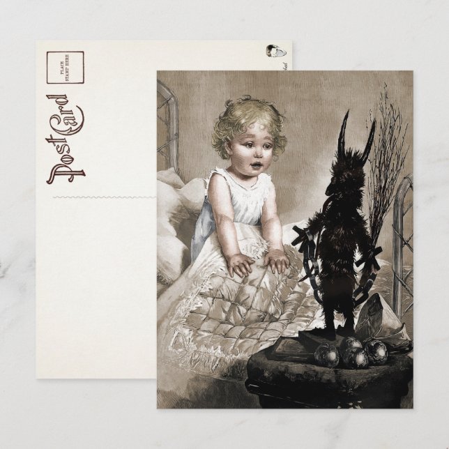Vintage Krampus Toy Postcard (Front/Back)