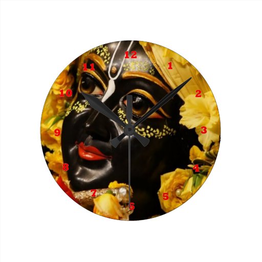 Image of VINTAGE Krishna India Canada Round Clock