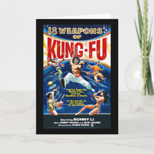 Vintage Kungfu Karate Bjj Martial Arts Movie Retro Card