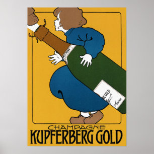 Vintage Kupferberg Champagne Poster