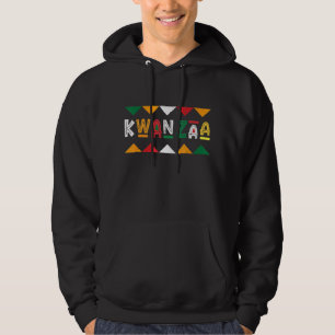 Vintage Kwanzaa African Tribal Pattern Kwanzaa Hol Hoodie
