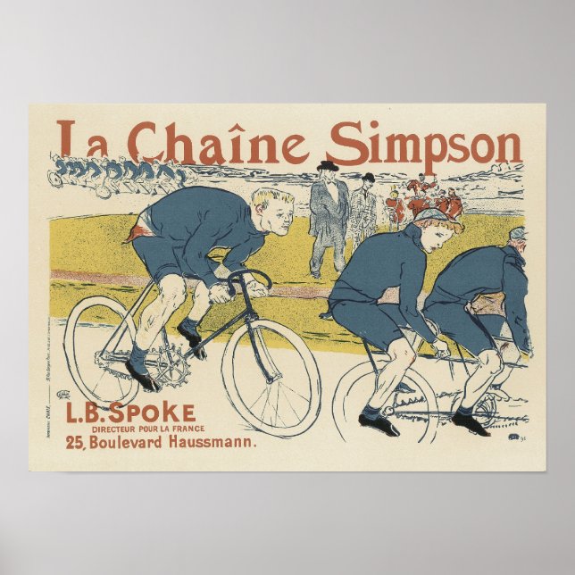 Vintage La Chaine Simpson Poster (Front)